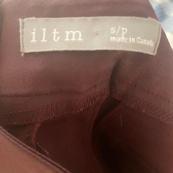 I Love Tyler Madison Mara Waxed Pant - Bordeaux size sp - Picture 5 of 5